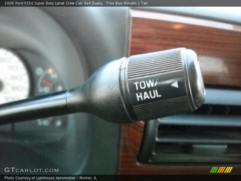 True Blue Metallic / Tan 2006 Ford F350 Super Duty Lariat Crew Cab 4x4 Dually