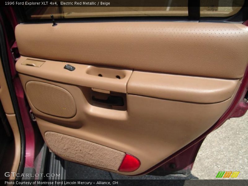 Electric Red Metallic / Beige 1996 Ford Explorer XLT 4x4