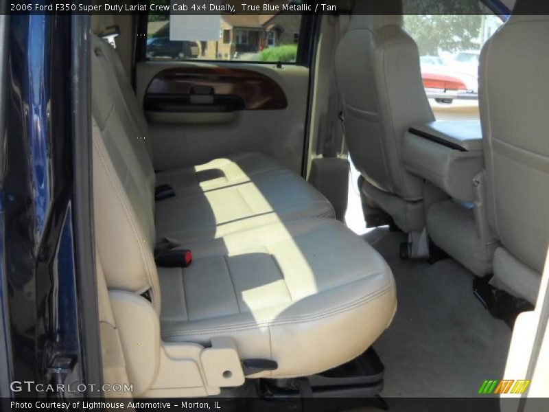 True Blue Metallic / Tan 2006 Ford F350 Super Duty Lariat Crew Cab 4x4 Dually