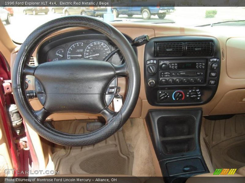 Electric Red Metallic / Beige 1996 Ford Explorer XLT 4x4
