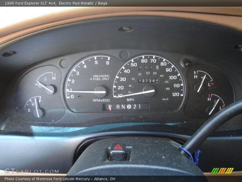 Electric Red Metallic / Beige 1996 Ford Explorer XLT 4x4