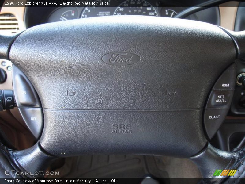 Electric Red Metallic / Beige 1996 Ford Explorer XLT 4x4