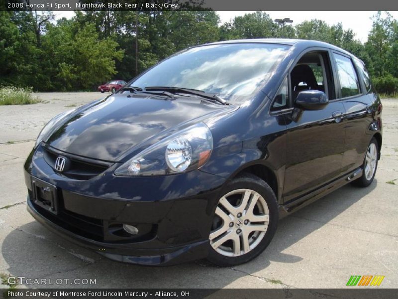 Nighthawk Black Pearl / Black/Grey 2008 Honda Fit Sport