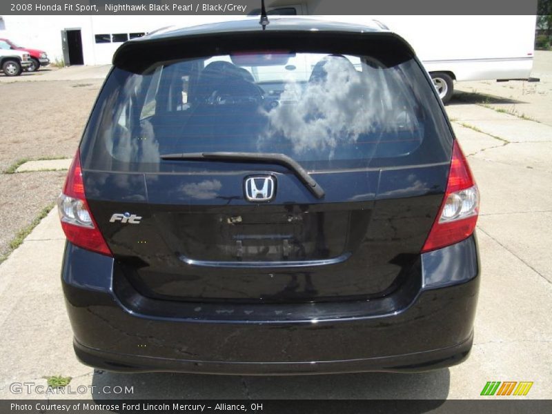 Nighthawk Black Pearl / Black/Grey 2008 Honda Fit Sport