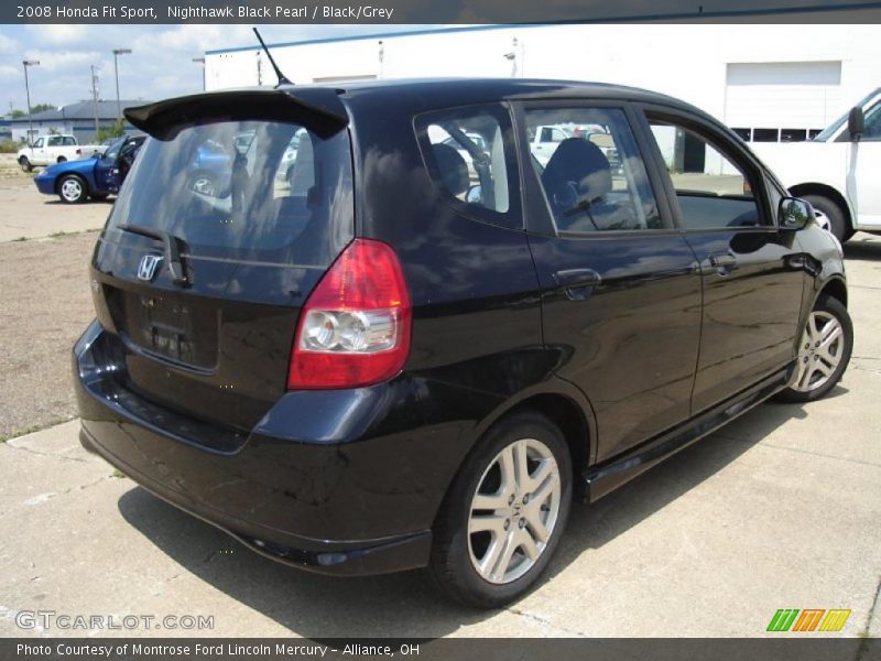 Nighthawk Black Pearl / Black/Grey 2008 Honda Fit Sport