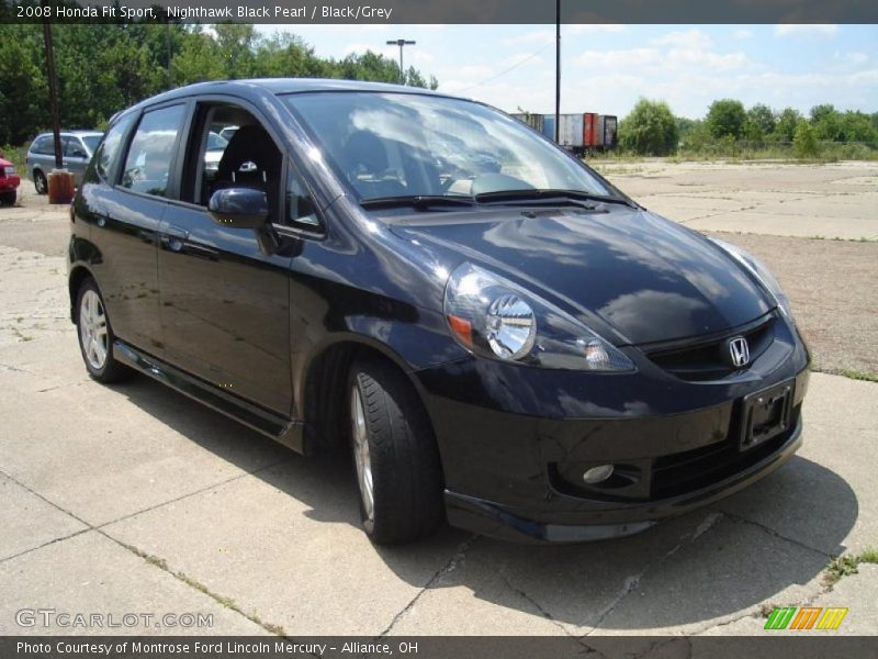 Nighthawk Black Pearl / Black/Grey 2008 Honda Fit Sport