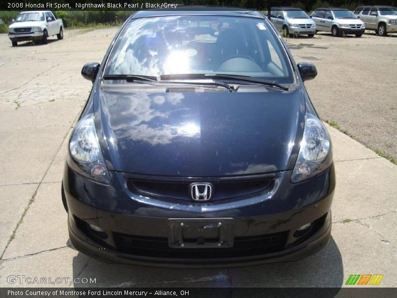 Nighthawk Black Pearl / Black/Grey 2008 Honda Fit Sport