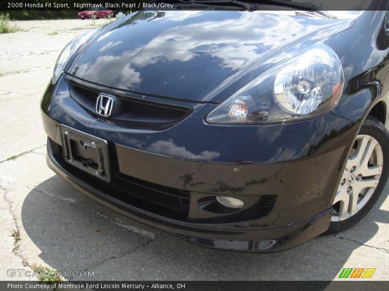 Nighthawk Black Pearl / Black/Grey 2008 Honda Fit Sport