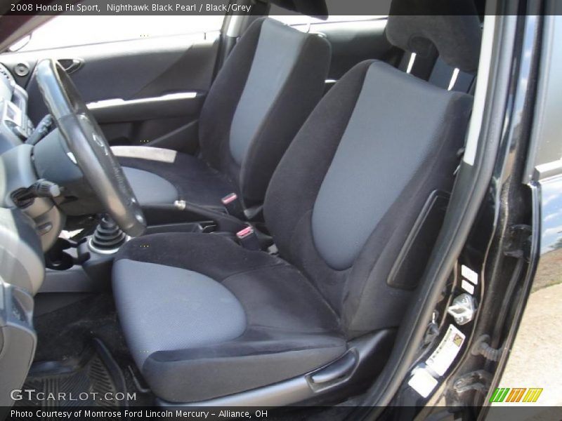 Nighthawk Black Pearl / Black/Grey 2008 Honda Fit Sport