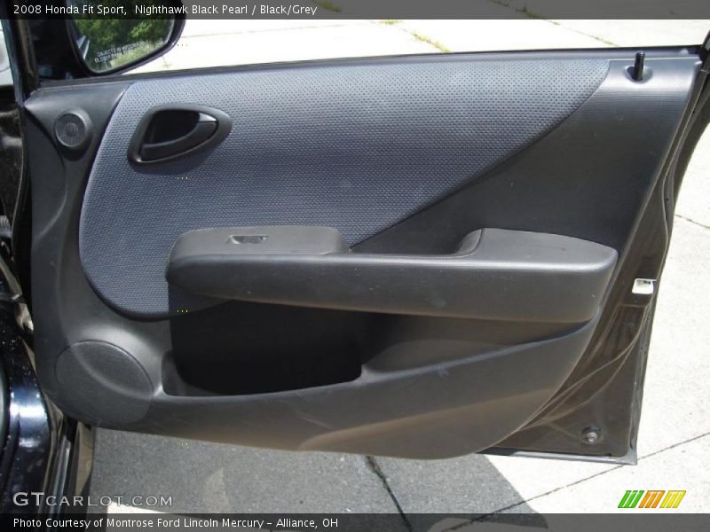 Nighthawk Black Pearl / Black/Grey 2008 Honda Fit Sport