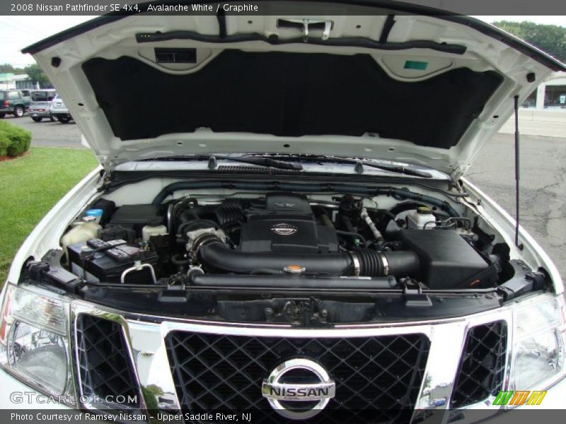 Avalanche White / Graphite 2008 Nissan Pathfinder SE 4x4
