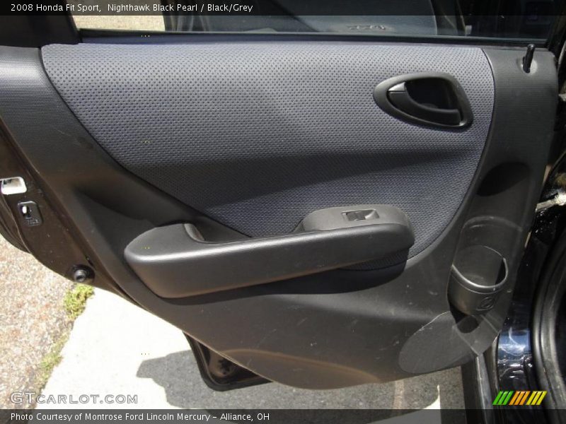 Nighthawk Black Pearl / Black/Grey 2008 Honda Fit Sport