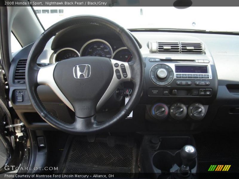 Nighthawk Black Pearl / Black/Grey 2008 Honda Fit Sport