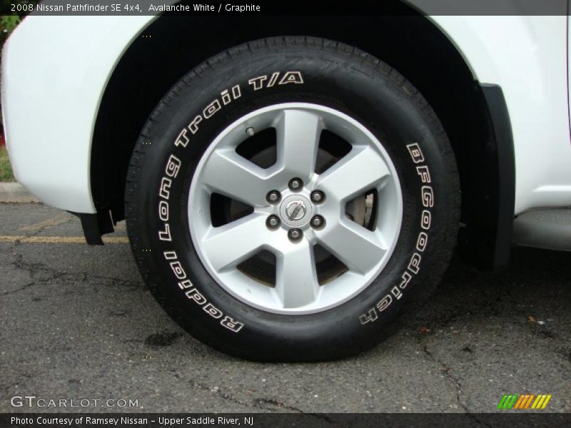 Avalanche White / Graphite 2008 Nissan Pathfinder SE 4x4