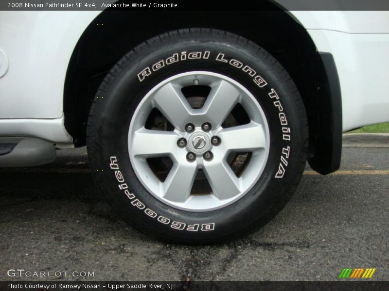 Avalanche White / Graphite 2008 Nissan Pathfinder SE 4x4