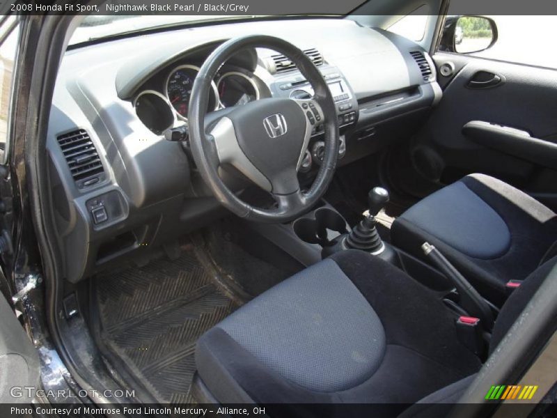 Nighthawk Black Pearl / Black/Grey 2008 Honda Fit Sport