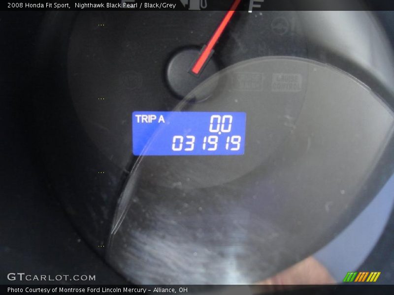 Nighthawk Black Pearl / Black/Grey 2008 Honda Fit Sport