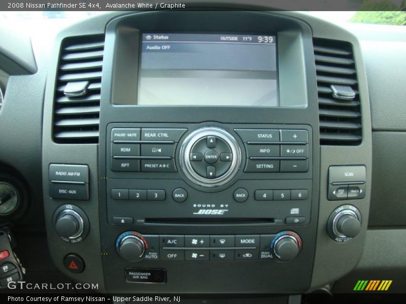 Avalanche White / Graphite 2008 Nissan Pathfinder SE 4x4
