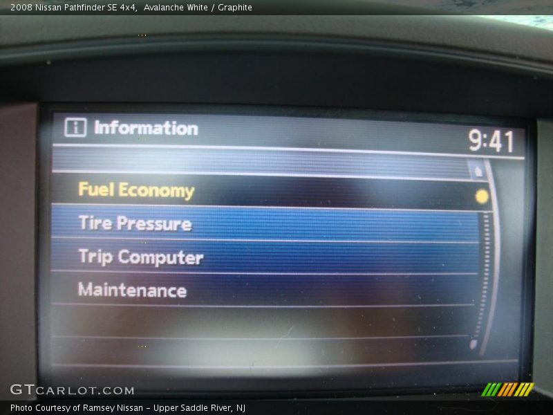 Avalanche White / Graphite 2008 Nissan Pathfinder SE 4x4