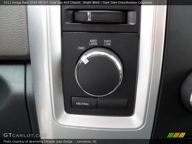 Bright White / Dark Slate Gray/Medium Graystone 2011 Dodge Ram 3500 HD SLT Crew Cab 4x4 Chassis