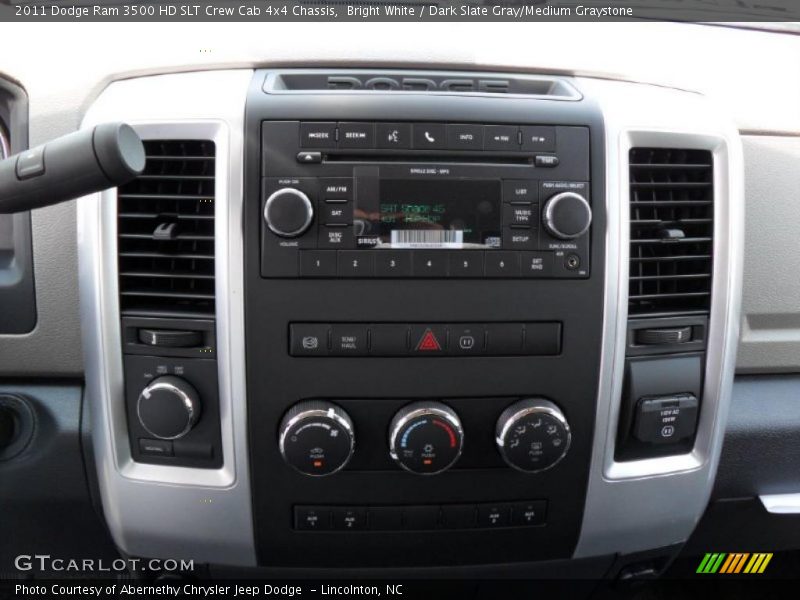 Bright White / Dark Slate Gray/Medium Graystone 2011 Dodge Ram 3500 HD SLT Crew Cab 4x4 Chassis