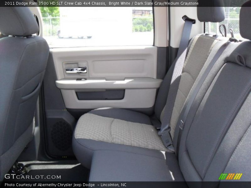 Bright White / Dark Slate Gray/Medium Graystone 2011 Dodge Ram 3500 HD SLT Crew Cab 4x4 Chassis