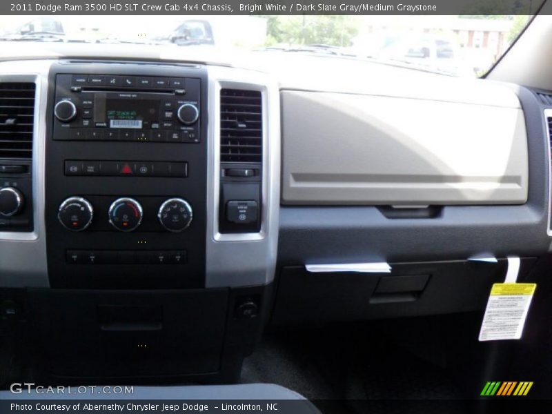 Bright White / Dark Slate Gray/Medium Graystone 2011 Dodge Ram 3500 HD SLT Crew Cab 4x4 Chassis