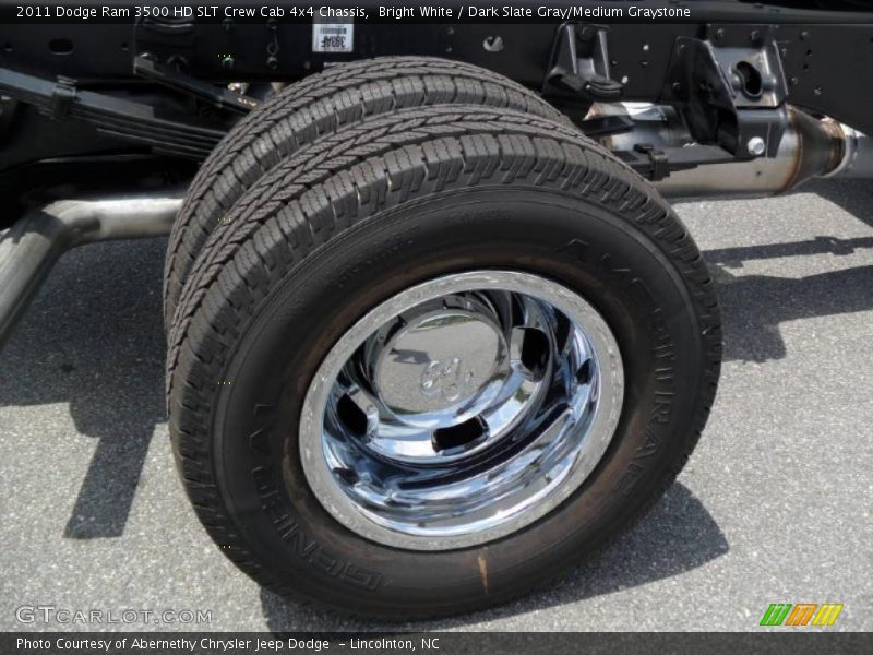 Bright White / Dark Slate Gray/Medium Graystone 2011 Dodge Ram 3500 HD SLT Crew Cab 4x4 Chassis