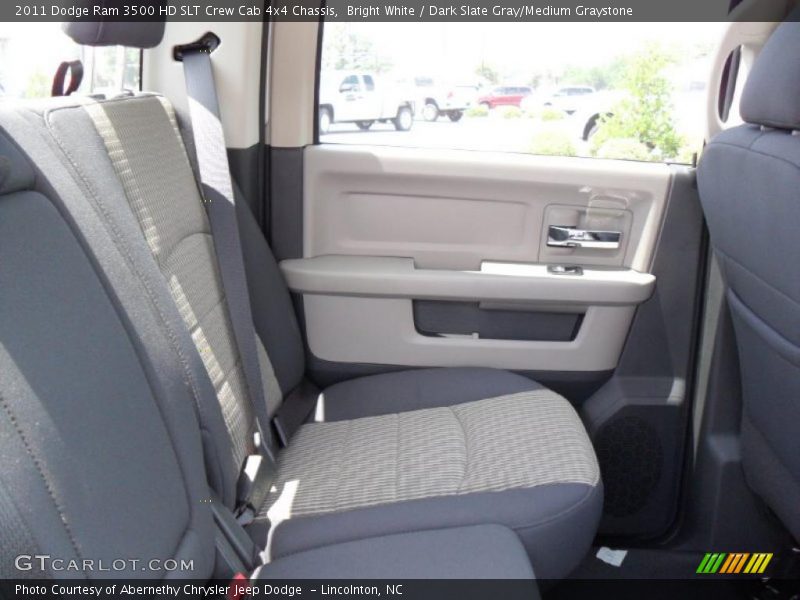 Bright White / Dark Slate Gray/Medium Graystone 2011 Dodge Ram 3500 HD SLT Crew Cab 4x4 Chassis