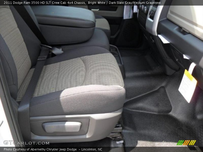 Bright White / Dark Slate Gray/Medium Graystone 2011 Dodge Ram 3500 HD SLT Crew Cab 4x4 Chassis