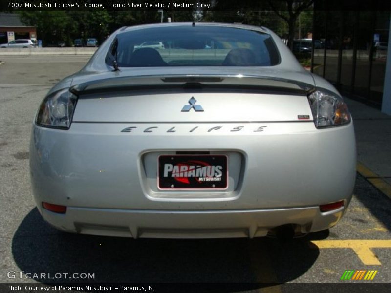 Liquid Silver Metallic / Medium Gray 2007 Mitsubishi Eclipse SE Coupe