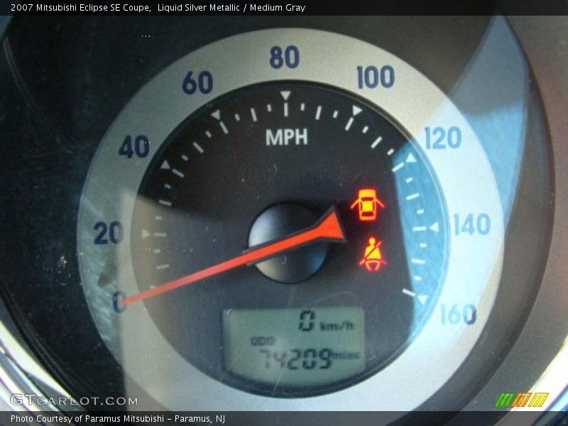 Liquid Silver Metallic / Medium Gray 2007 Mitsubishi Eclipse SE Coupe