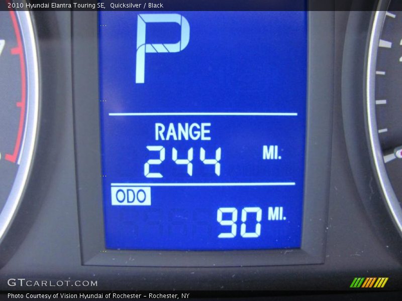 Quicksilver / Black 2010 Hyundai Elantra Touring SE
