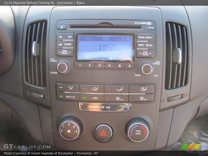 Quicksilver / Black 2010 Hyundai Elantra Touring SE