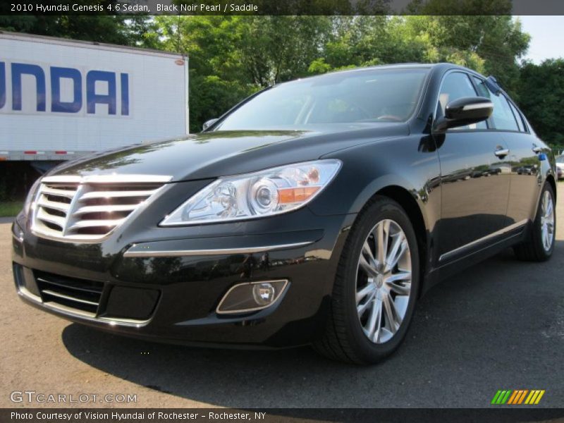Black Noir Pearl / Saddle 2010 Hyundai Genesis 4.6 Sedan