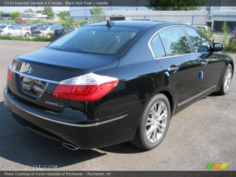 Black Noir Pearl / Saddle 2010 Hyundai Genesis 4.6 Sedan