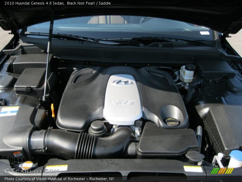 Black Noir Pearl / Saddle 2010 Hyundai Genesis 4.6 Sedan