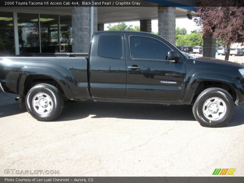 Black Sand Pearl / Graphite Gray 2006 Toyota Tacoma V6 Access Cab 4x4