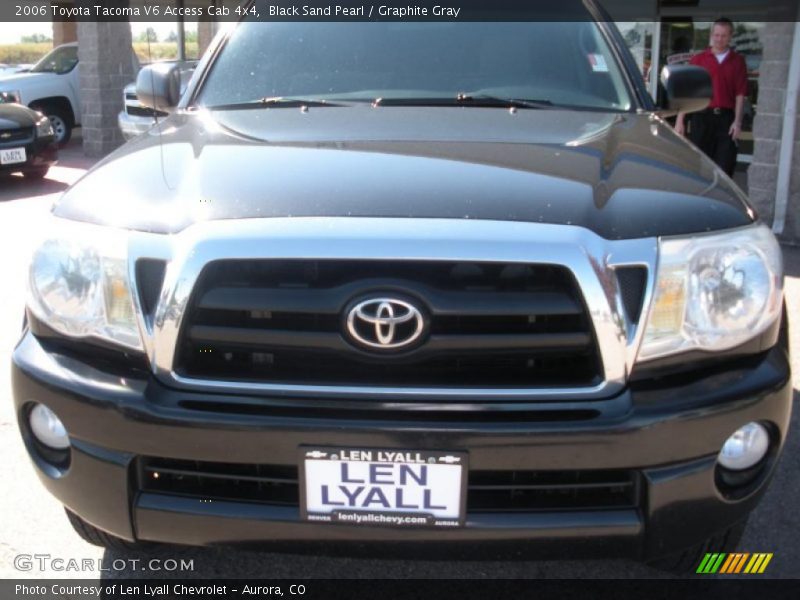 Black Sand Pearl / Graphite Gray 2006 Toyota Tacoma V6 Access Cab 4x4