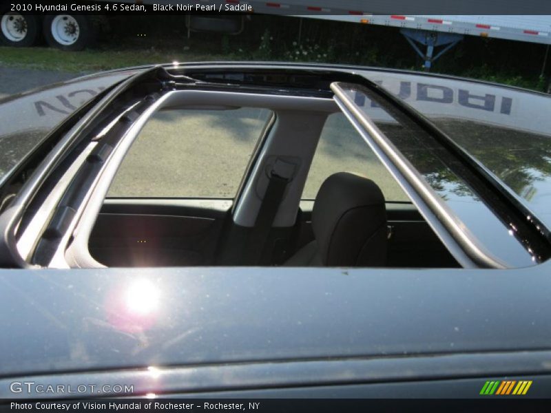 Black Noir Pearl / Saddle 2010 Hyundai Genesis 4.6 Sedan