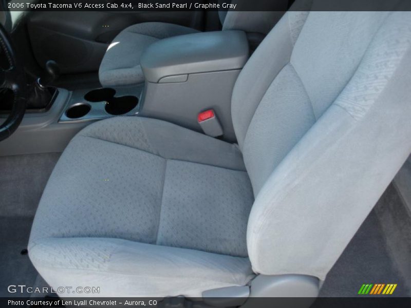 Black Sand Pearl / Graphite Gray 2006 Toyota Tacoma V6 Access Cab 4x4