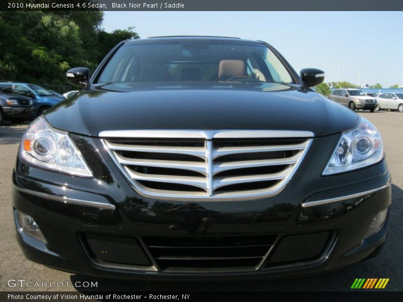 Black Noir Pearl / Saddle 2010 Hyundai Genesis 4.6 Sedan