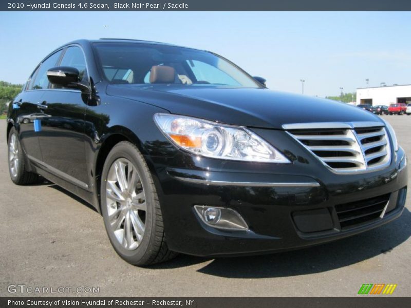 Black Noir Pearl / Saddle 2010 Hyundai Genesis 4.6 Sedan