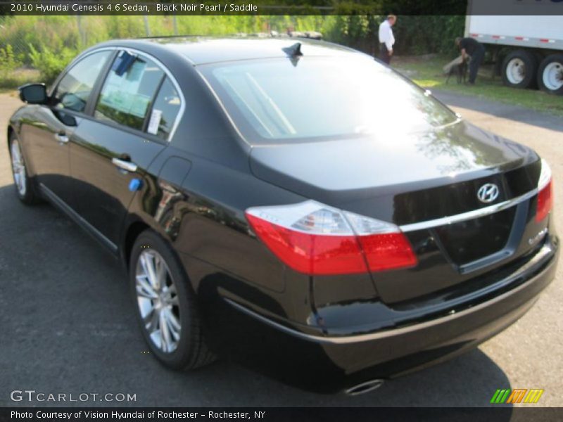 Black Noir Pearl / Saddle 2010 Hyundai Genesis 4.6 Sedan