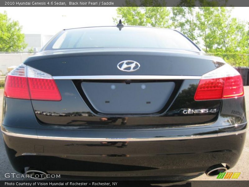 Black Noir Pearl / Saddle 2010 Hyundai Genesis 4.6 Sedan