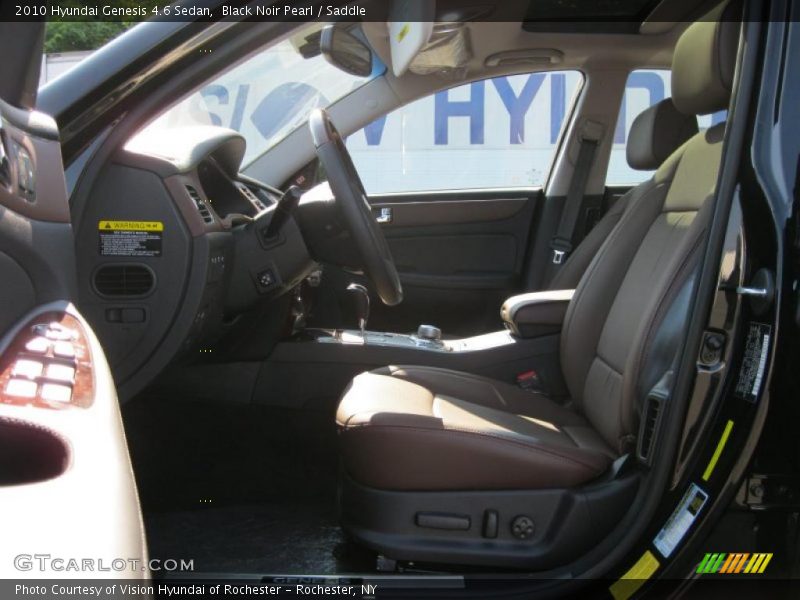 Black Noir Pearl / Saddle 2010 Hyundai Genesis 4.6 Sedan