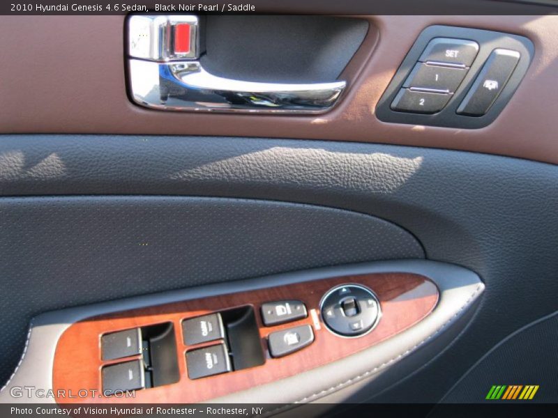 Black Noir Pearl / Saddle 2010 Hyundai Genesis 4.6 Sedan