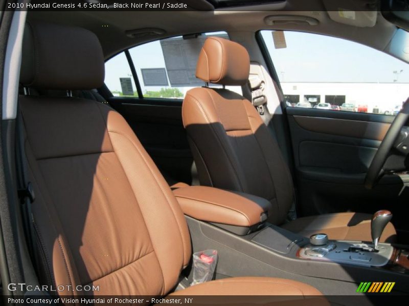 Black Noir Pearl / Saddle 2010 Hyundai Genesis 4.6 Sedan