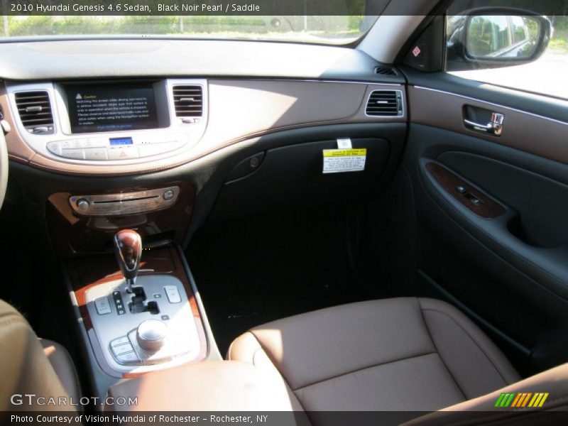 Black Noir Pearl / Saddle 2010 Hyundai Genesis 4.6 Sedan