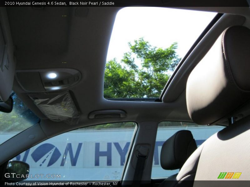 Black Noir Pearl / Saddle 2010 Hyundai Genesis 4.6 Sedan